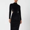French Connection Sula Velvet Jersey Cut Out Dress 1 French Connection Sula Velvet Jersey Cut Out Dress -French Connection Shop 71TPA01 355copy