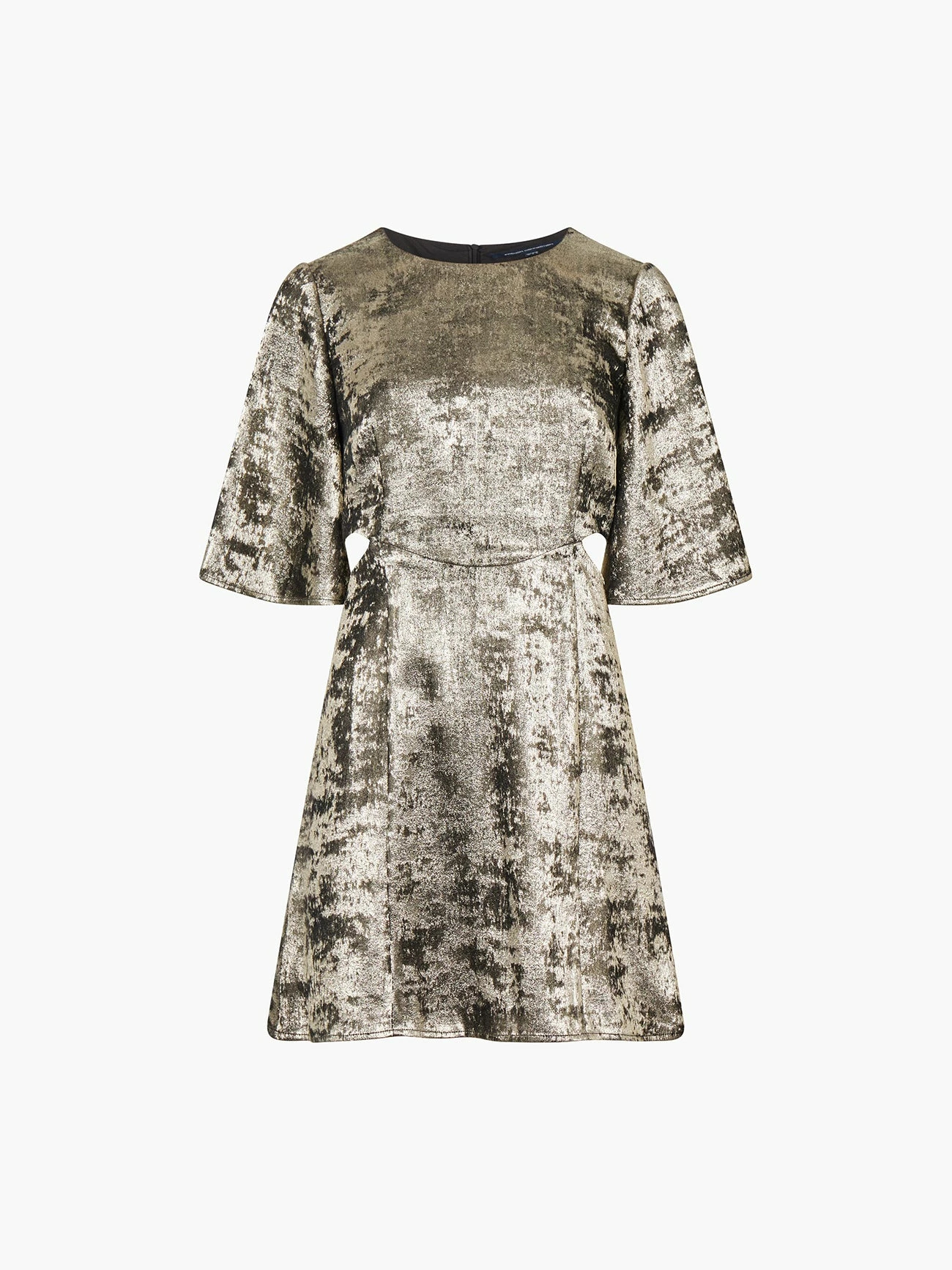 French Connection Alara Molten Metallic Cut-Out Mini Dress 8 French Connection Alara Molten Metallic Cut-Out Mini Dress - Image 6