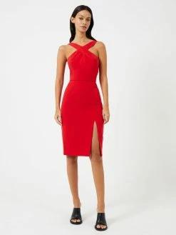 French Connection Echo Crepe Halterneck Midi Dress 9 French Connection Echo Crepe Halterneck Midi Dress -French Connection Shop 71TRT60 270copy