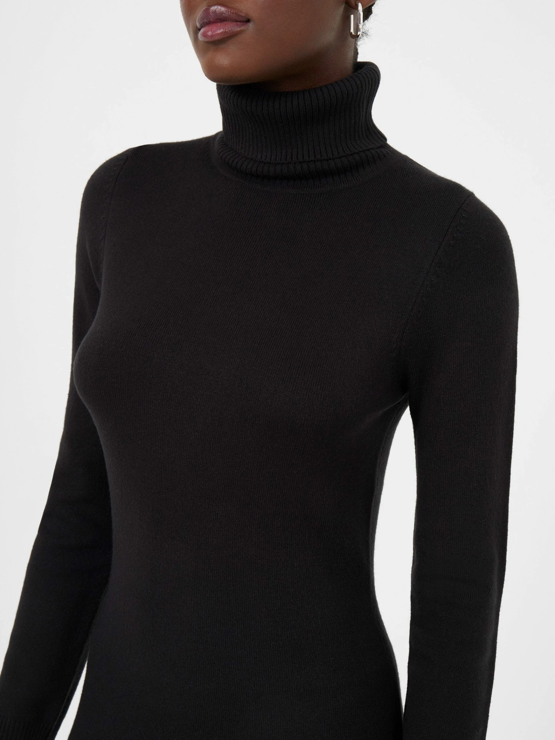 French Connection Babysoft Roll Neck Mini Dress 5 French Connection Babysoft Roll Neck Mini Dress - Image 3