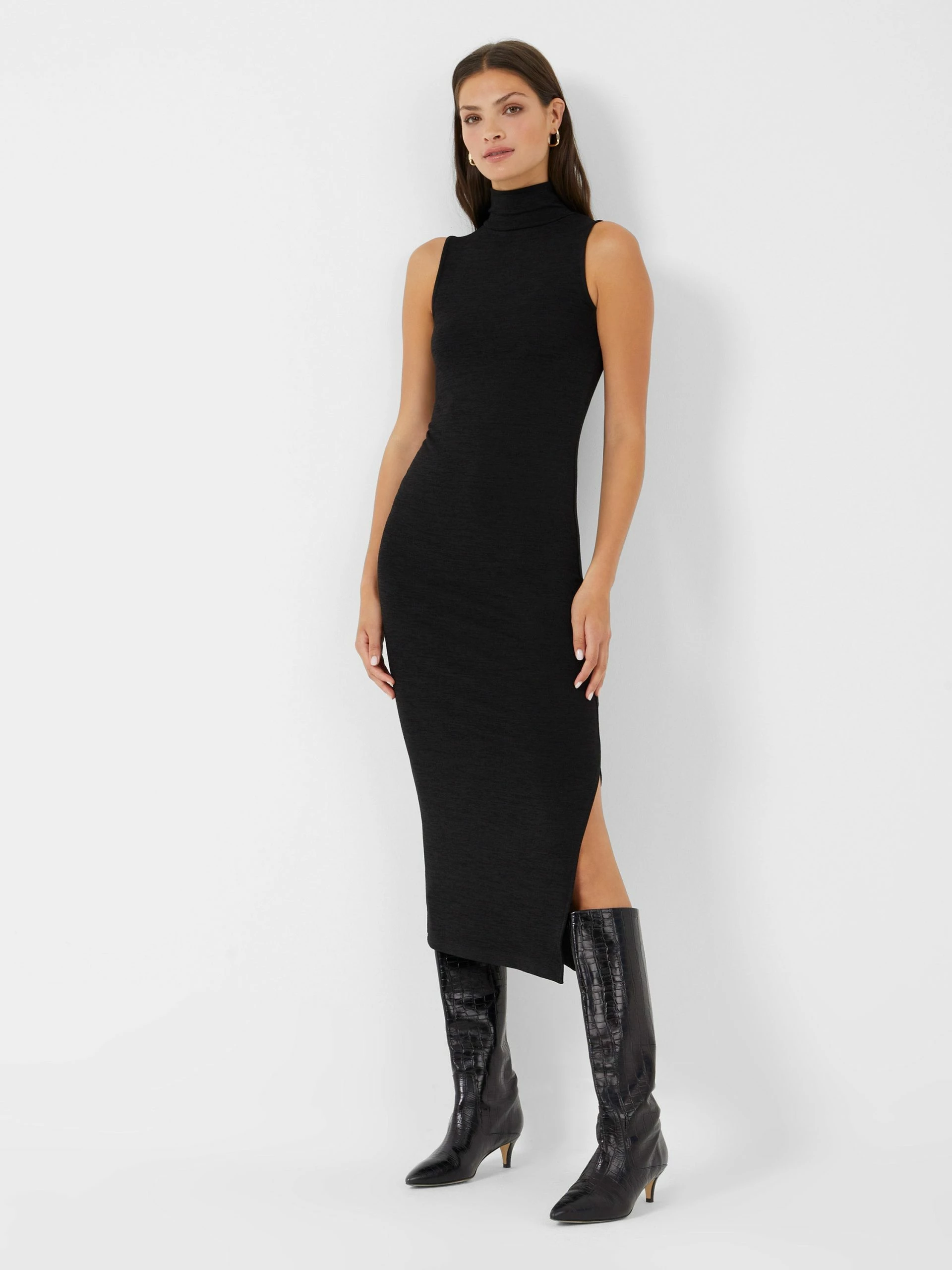 French Connection Sweeter Sweater High Neck Midi Dress 4 French Connection Sweeter Sweater High Neck Midi Dress - Image 2