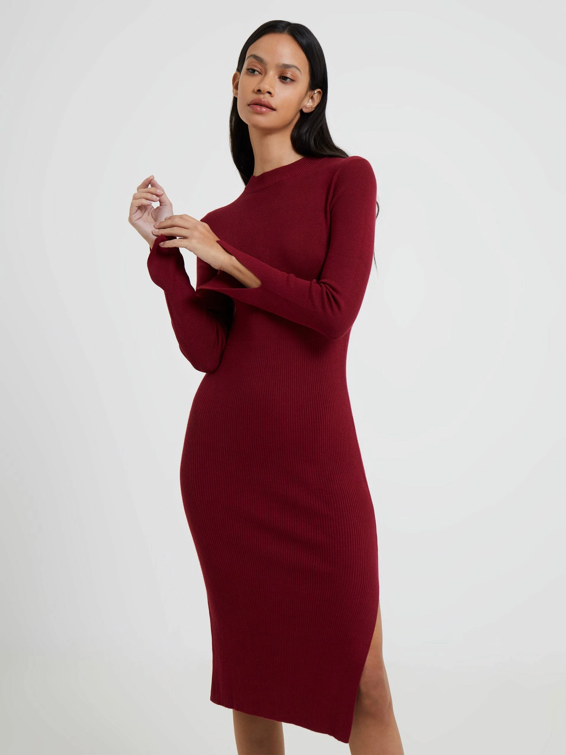 French Connection Turtle Rib Dress Mid 6 French Connection Turtle Rib Dress Mid - Image 4