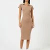 French Connection Collar Rib Dress Mid 1 French Connection Collar Rib Dress Mid -French Connection Shop 71TUA20 2160