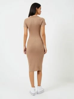 French Connection Collar Rib Dress Mid -French Connection Shop 71TUA20 2217