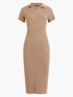 French Connection Collar Rib Dress Mid -French Connection Shop 71TUA20copy