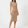 French Connection RIBBED FUNNEL NECK SLEEVELESS MIDI DRESS 1 French Connection RIBBED FUNNEL NECK SLEEVELESS MIDI DRESS -French Connection Shop 71TUC20 3