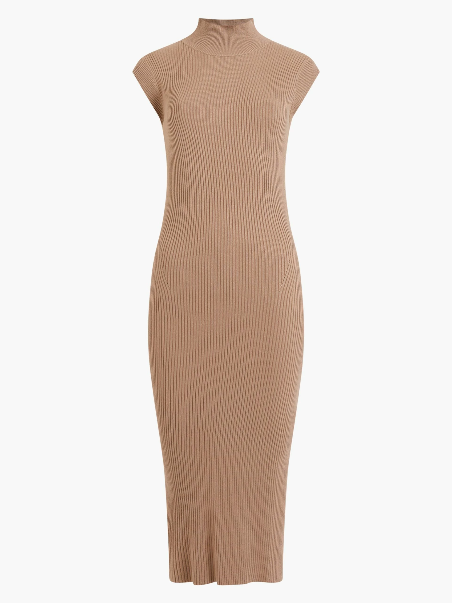 French Connection RIBBED FUNNEL NECK SLEEVELESS MIDI DRESS 7 French Connection RIBBED FUNNEL NECK SLEEVELESS MIDI DRESS - Image 5