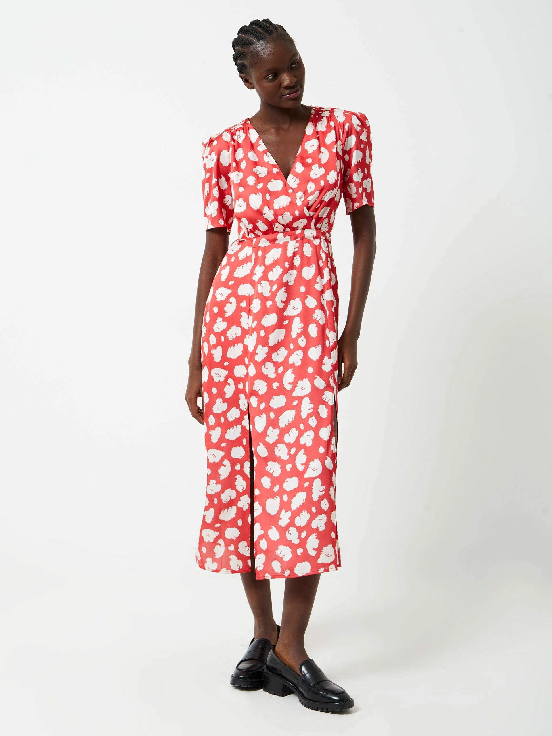 French Connection Aimee Enid Front Split Dress 7 French Connection Aimee Enid Front Split Dress - Image 5