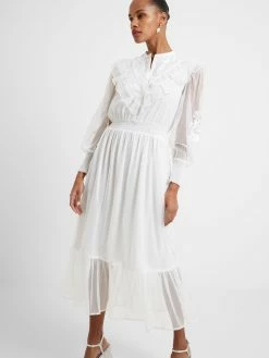 French Connection Abra Embroided Mesh Midi Dress 12 French Connection Abra Embroided Mesh Midi Dress -French Connection Shop 71UAW10 473copy