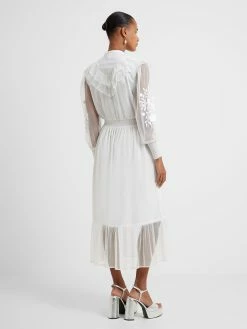 French Connection Abra Embroided Mesh Midi Dress 10 French Connection Abra Embroided Mesh Midi Dress -French Connection Shop 71UAW10 499copy