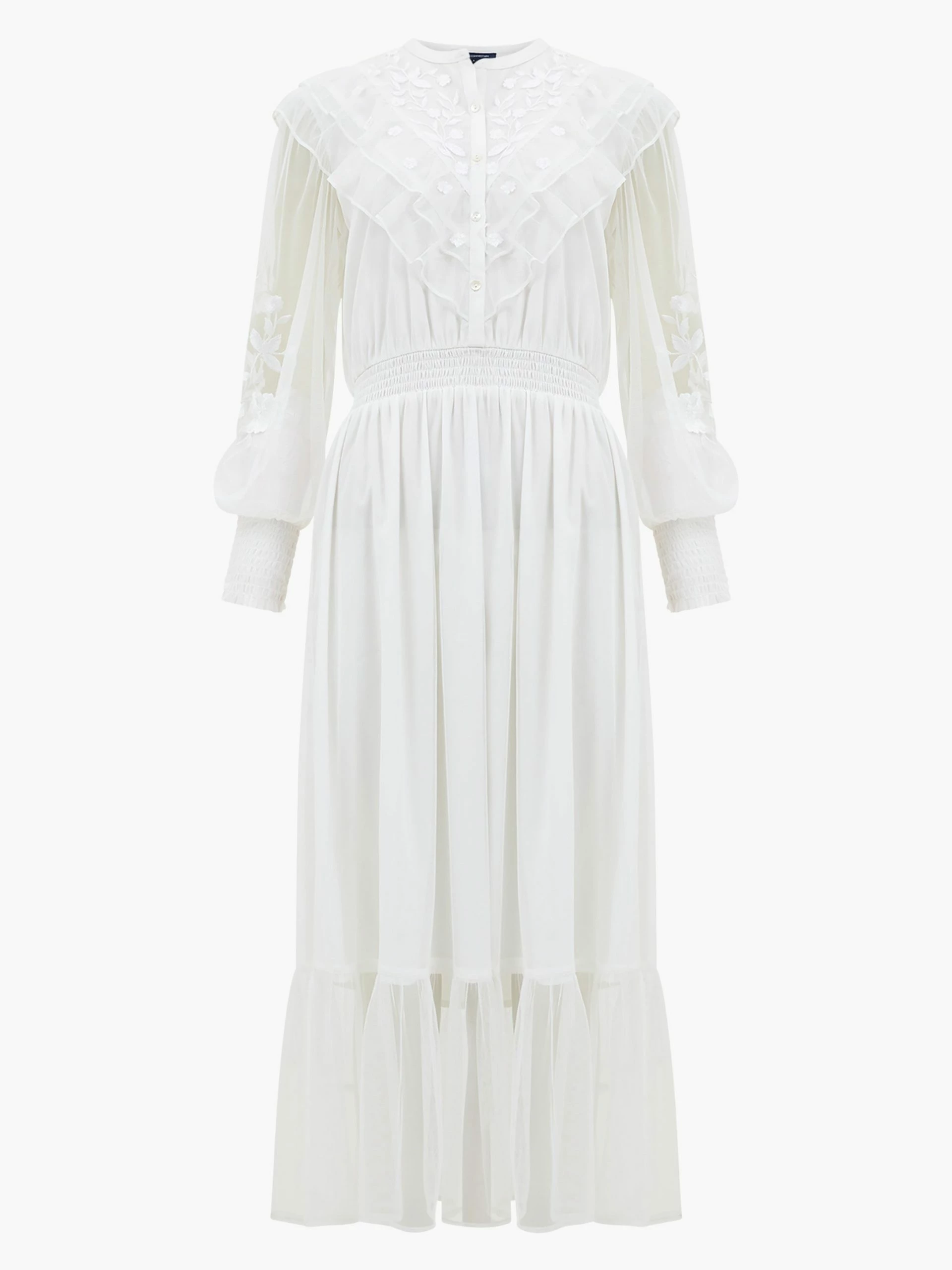 French Connection Abra Embroided Mesh Midi Dress 8 French Connection Abra Embroided Mesh Midi Dress - Image 6