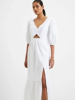French Connection Rhodes Poplin Cut-Out Midaxi Dress -French Connection Shop 71UAX10 2589