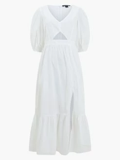 French Connection Rhodes Poplin Cut-Out Midaxi Dress -French Connection Shop 71UAX10copy