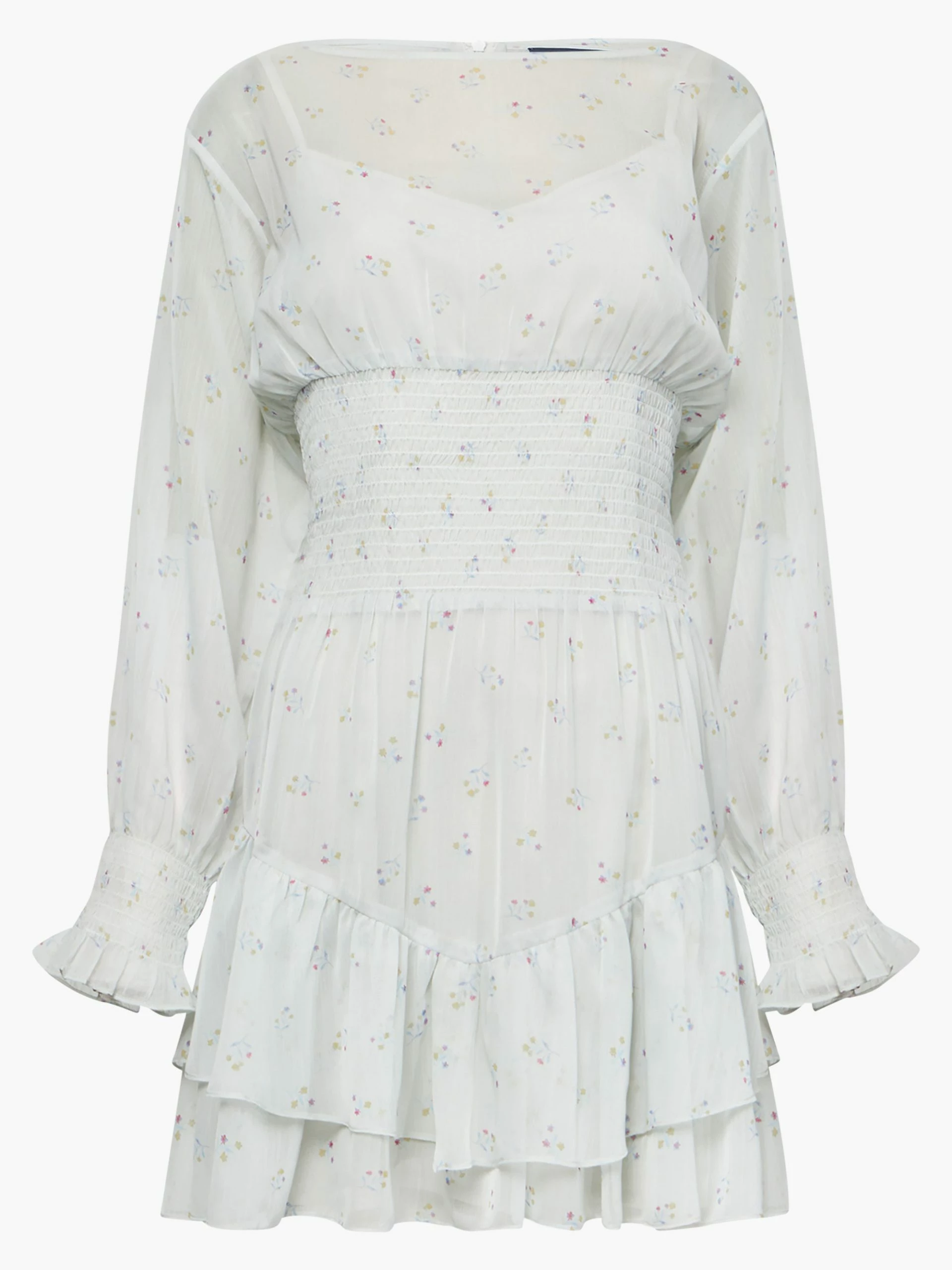 French Connection Cecilia Hallie Recycled Crinkle Ruffle Mini Dress 7 French Connection Cecilia Hallie Recycled Crinkle Ruffle Mini Dress - Image 5