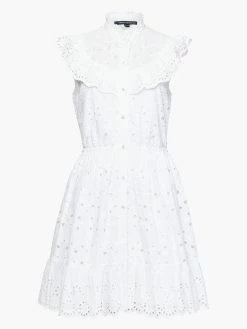 French Connection Appelona Broderie Anglaise Frill Mini Dress 8 French Connection Appelona Broderie Anglaise Frill Mini Dress -French Connection Shop 71UBE10