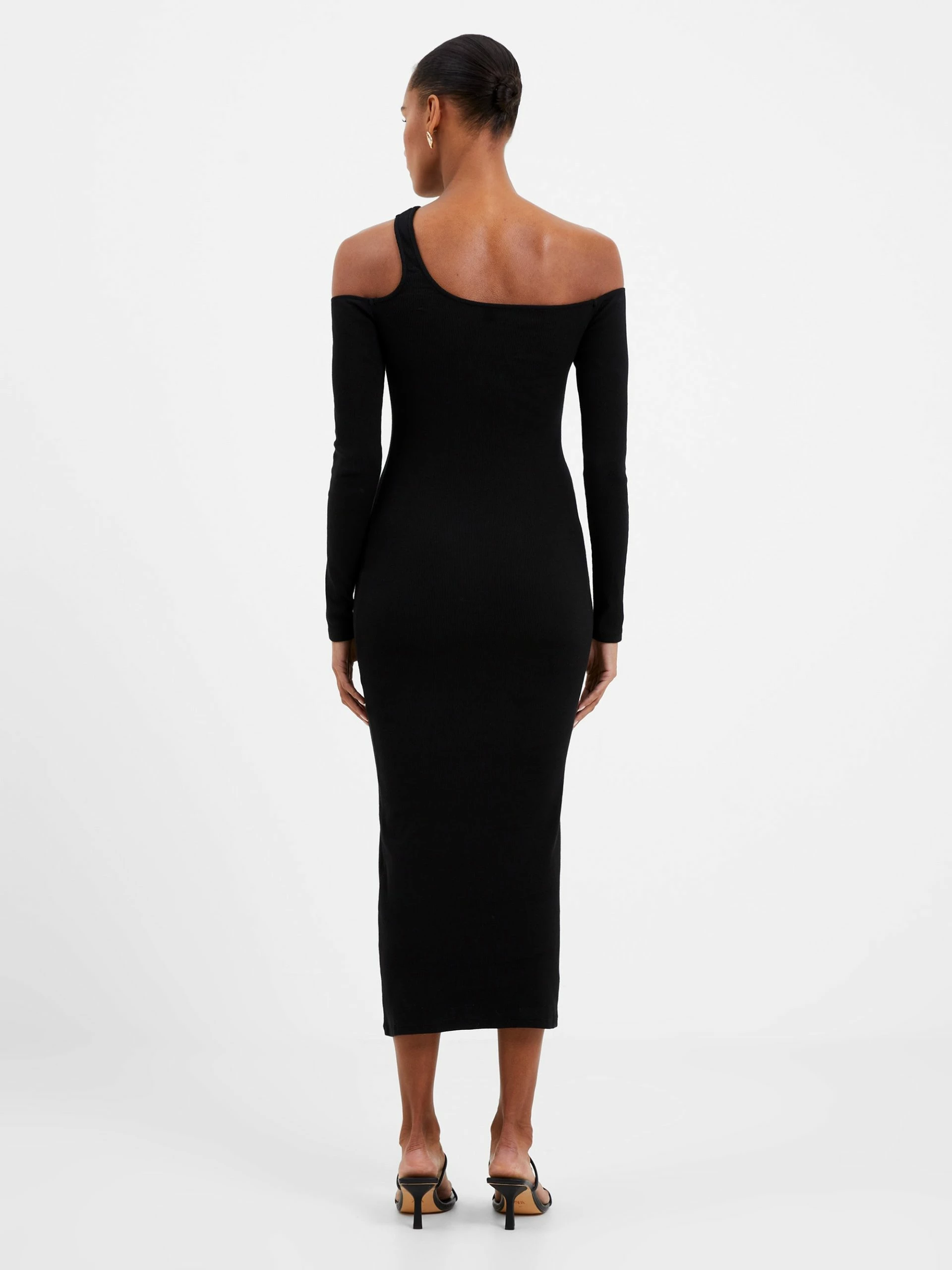 French Connection Rassia Cheryle Ribbed Cut-Out Midi Dress 5 French Connection Rassia Cheryle Ribbed Cut-Out Midi Dress - Image 3