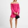 French Connection Rhodes Poplin Smocked Bardot Mini Dress 2 French Connection Rhodes Poplin Smocked Bardot Mini Dress -French Connection Shop 71UBV50 871