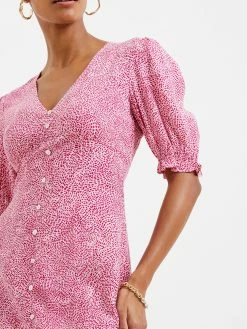 French Connection Bernice Eco Delphine Drape Mini Dress 9 French Connection Bernice Eco Delphine Drape Mini Dress -French Connection Shop 71UCE60 281copy