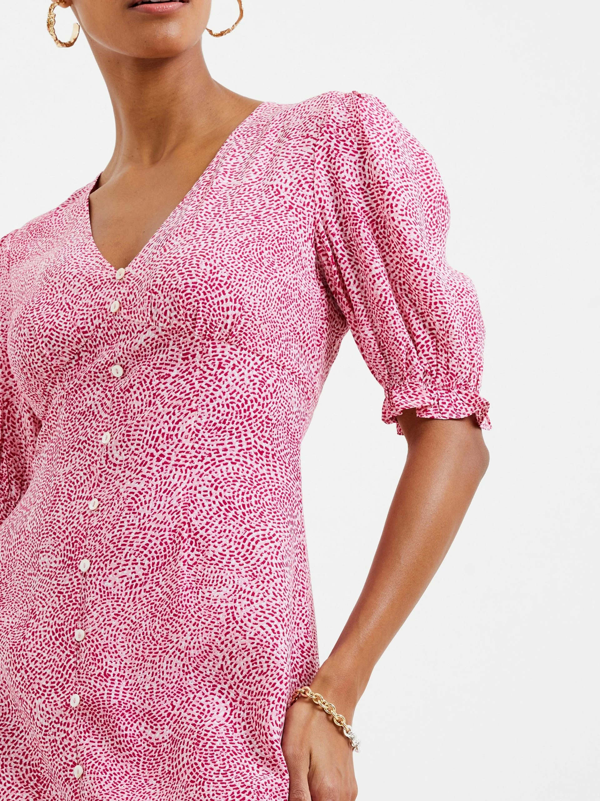 French Connection Bernice Eco Delphine Drape Mini Dress 5 French Connection Bernice Eco Delphine Drape Mini Dress - Image 3