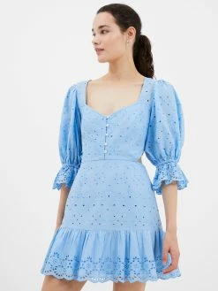 French Connection Cilla Broderie Anglaise Cut-Out Mini Dress -French Connection Shop 71UCI40 4