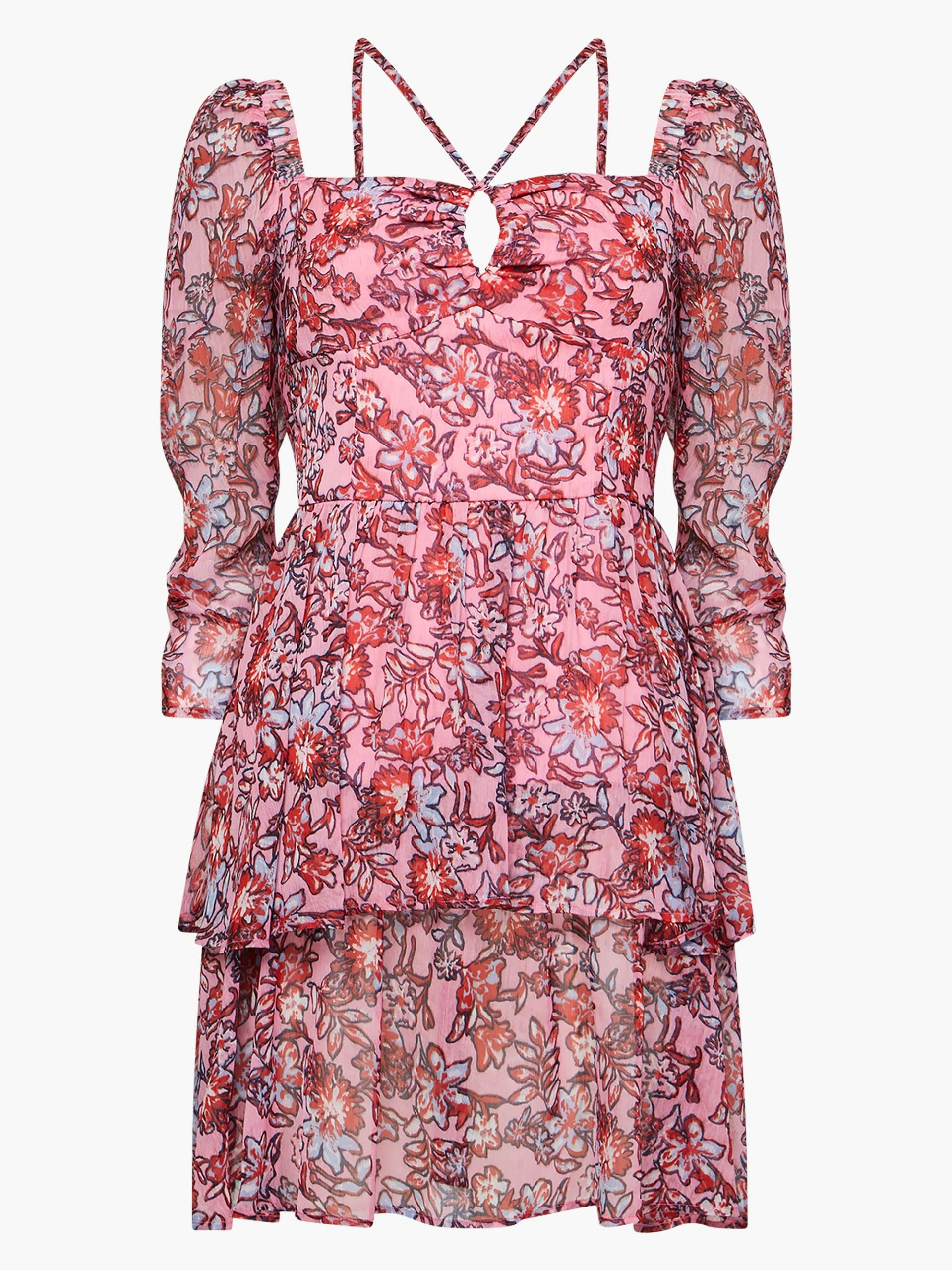 French Connection Fotini Recycled Hallie Halterneck Tiered Mini Dress 7 French Connection Fotini Recycled Hallie Halterneck Tiered Mini Dress - Image 5