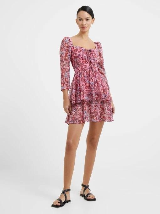 French Connection Fotini Recycled Hallie Halterneck Tiered Mini Dress 3 French Connection Fotini Recycled Hallie Halterneck Tiered Mini Dress -French Connection Shop 71UCO60 058