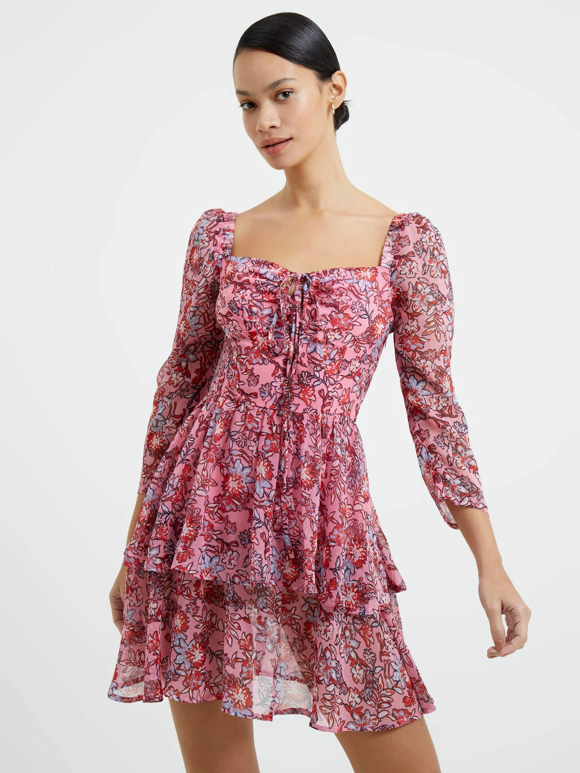 French Connection Fotini Recycled Hallie Halterneck Tiered Mini Dress 6 French Connection Fotini Recycled Hallie Halterneck Tiered Mini Dress - Image 4