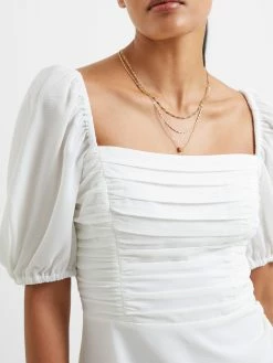 French Connection Afina Verona Ruched Midi Dress 9 French Connection Afina Verona Ruched Midi Dress -French Connection Shop 71UCQ11 2