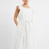 French Connection Cilla Broderie Anglaise Dress 2 French Connection Cilla Broderie Anglaise Dress -French Connection Shop 71UDC10 3279copy