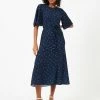 French Connection Cecilia Delphine Midi Dress -French Connection Shop 71UDF40 967 7a45195e 9d82 4401 a35d 6a42e8616329