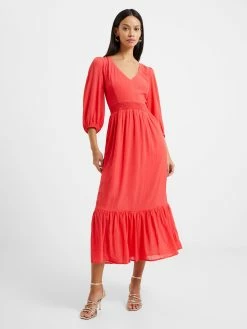 French Connection Cora Tiered Midi Dress