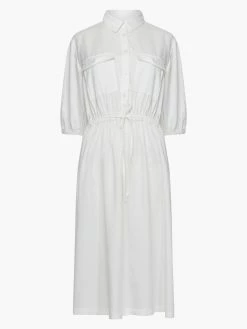 French Connection Elkie Twill Drawstring Shirt Dress -French Connection Shop 71UDN10