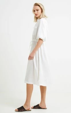 French Connection Elkie Twill Drawstring Shirt Dress -French Connection Shop 71UDN10 2546copy