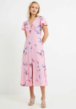 French Connection Eugine Eco Delphine Drape Midi Dress