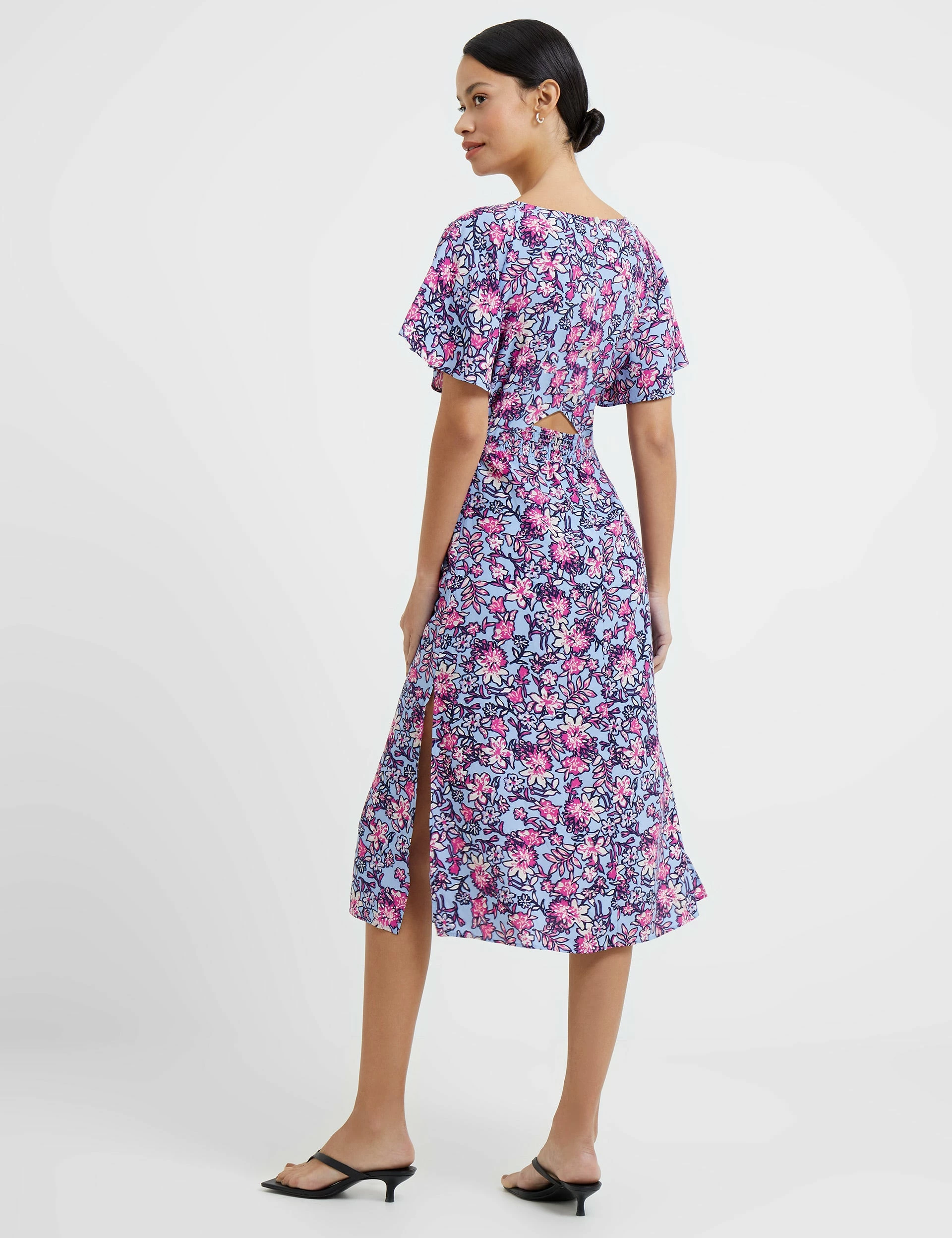 French Connection Fotini Eco Delphine Cut-Out Back Midi Dress 5 French Connection Fotini Eco Delphine Cut-Out Back Midi Dress - Image 3