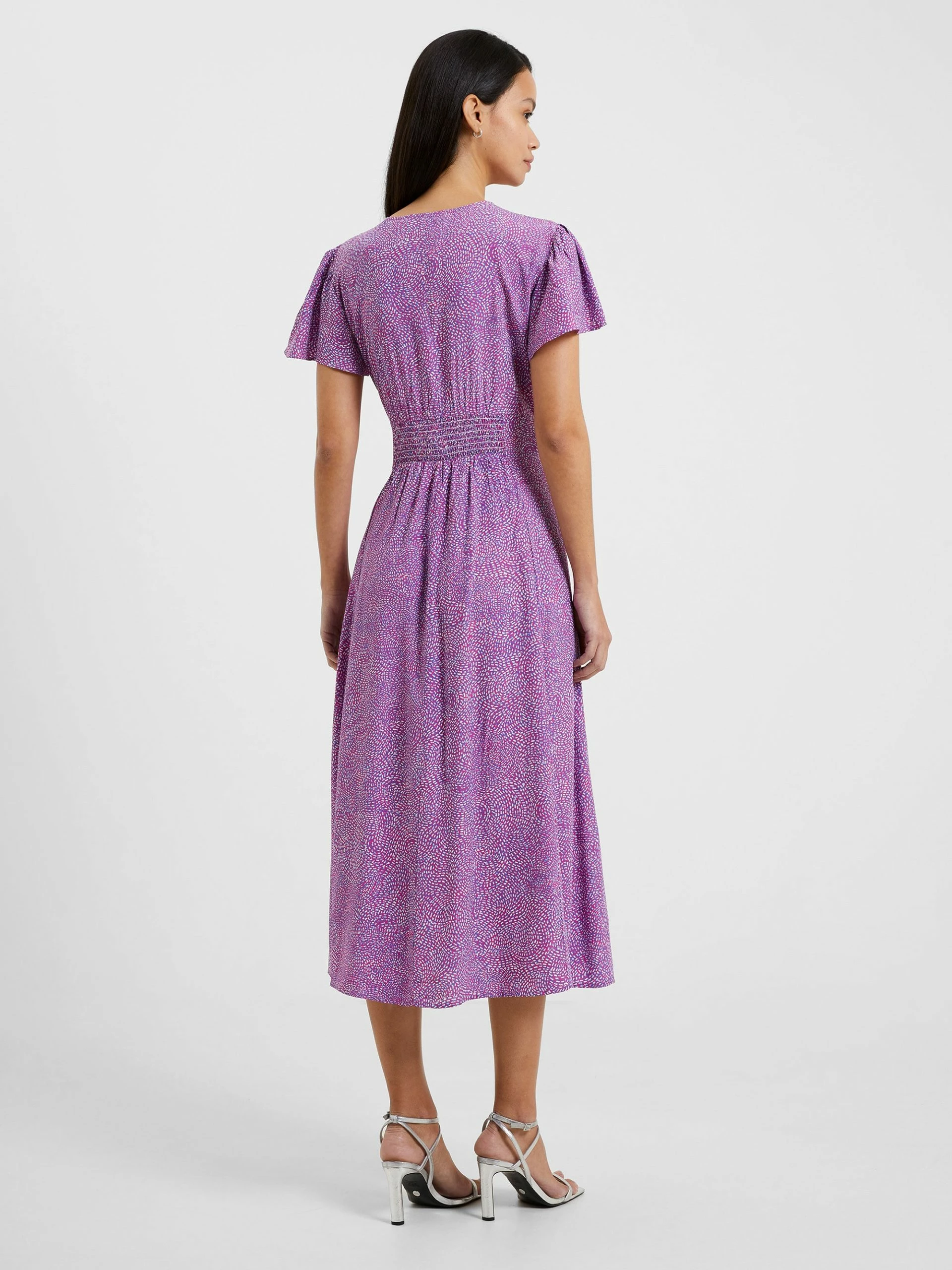 French Connection Bernice Eco Delphine V-Neck Midi Dress 6 French Connection Bernice Eco Delphine V-Neck Midi Dress - Image 4