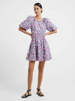 French Connection Fotini Poplin Puff Sleeve Mini Dress -French Connection Shop 71UEO10 029