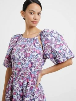 French Connection Fotini Poplin Puff Sleeve Mini Dress -French Connection Shop 71UEO10 042