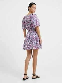 French Connection Fotini Poplin Puff Sleeve Mini Dress -French Connection Shop 71UEO10 054