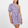 French Connection Fotini One Shoulder Puff Sleeve Mini Dress 1 French Connection Fotini One Shoulder Puff Sleeve Mini Dress -French Connection Shop 71UET40 1913
