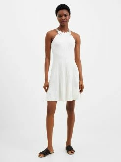 French Connection Mari Knit Lace Mix Dress 12 French Connection Mari Knit Lace Mix Dress -French Connection Shop 71UFC10 1851