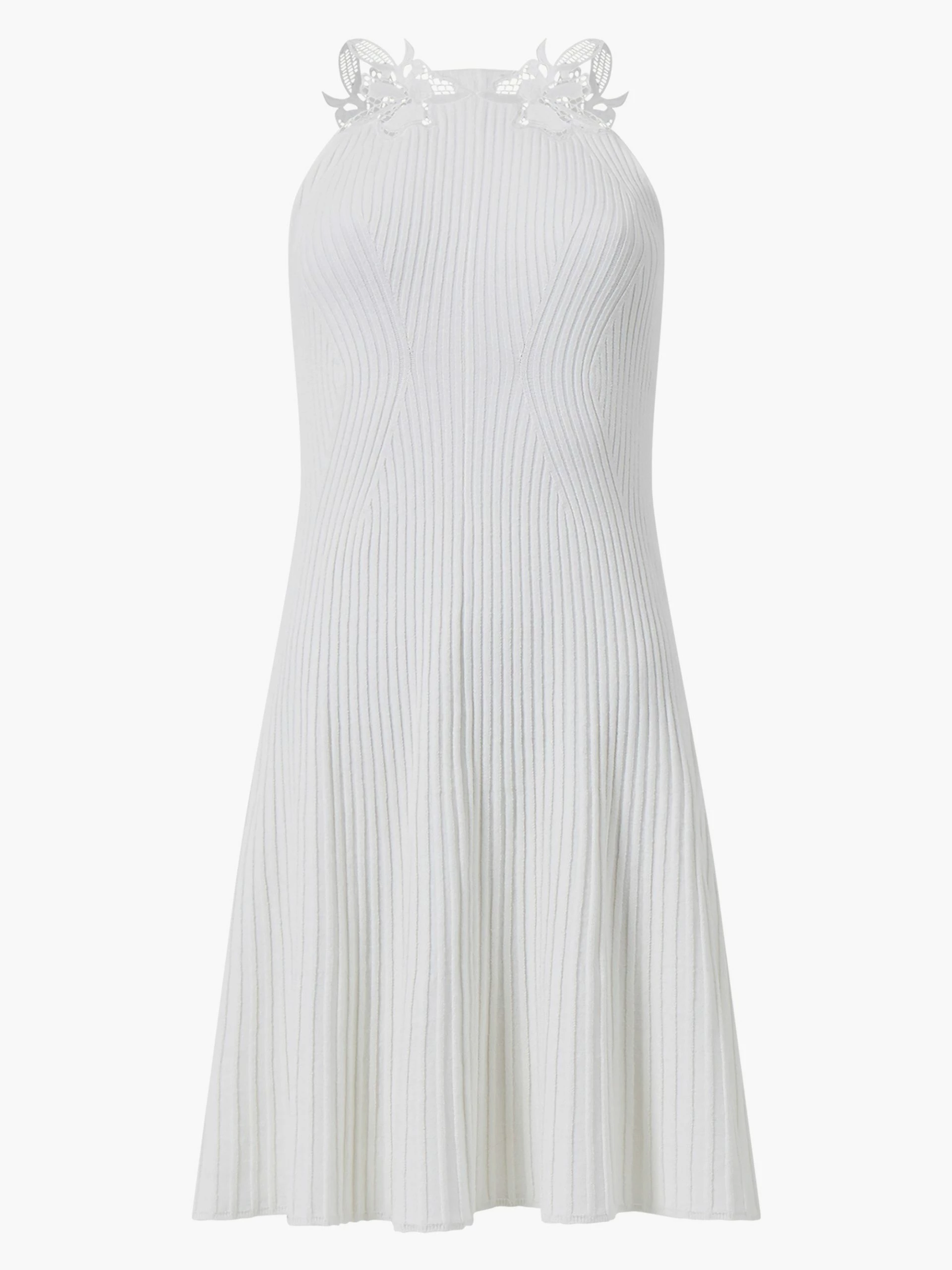 French Connection Mari Knit Lace Mix Dress 10 French Connection Mari Knit Lace Mix Dress - Image 8