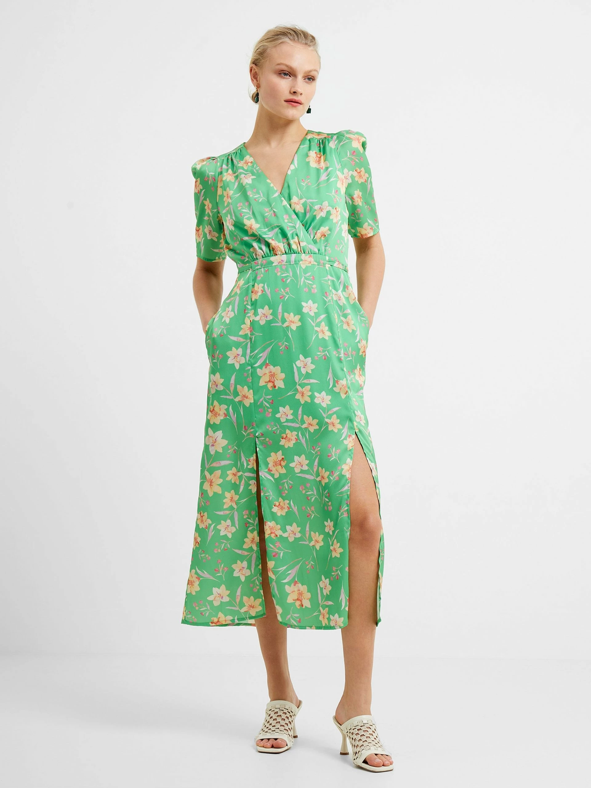 French Connection Camille Wrap Midi Dress 3 French Connection Camille Wrap Midi Dress