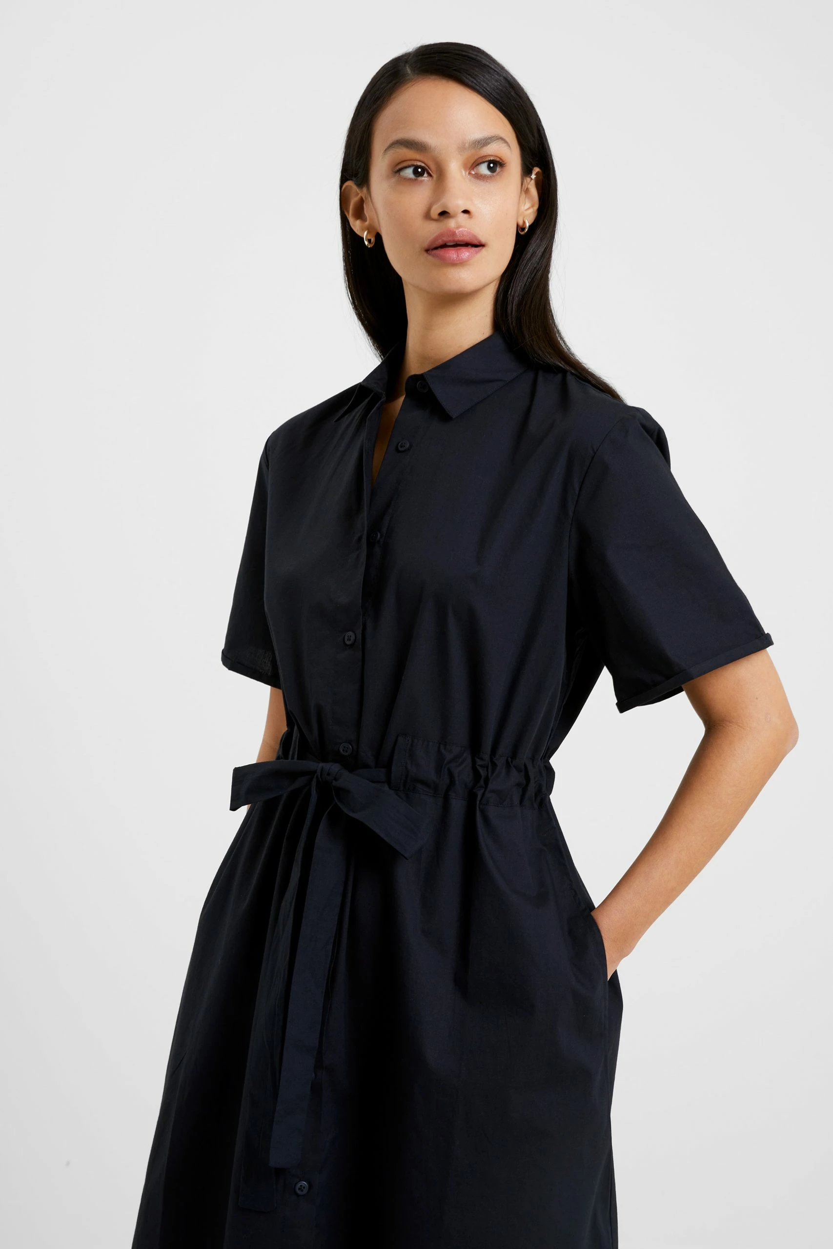 French Connection Rhodes Poplin Shirt Dress 4 French Connection Rhodes Poplin Shirt Dress - Image 2