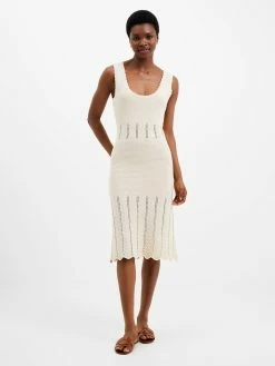 French Connection Nellis Cotton Crochet Scallop Dress 11 French Connection Nellis Cotton Crochet Scallop Dress -French Connection Shop 71UNA10 1388
