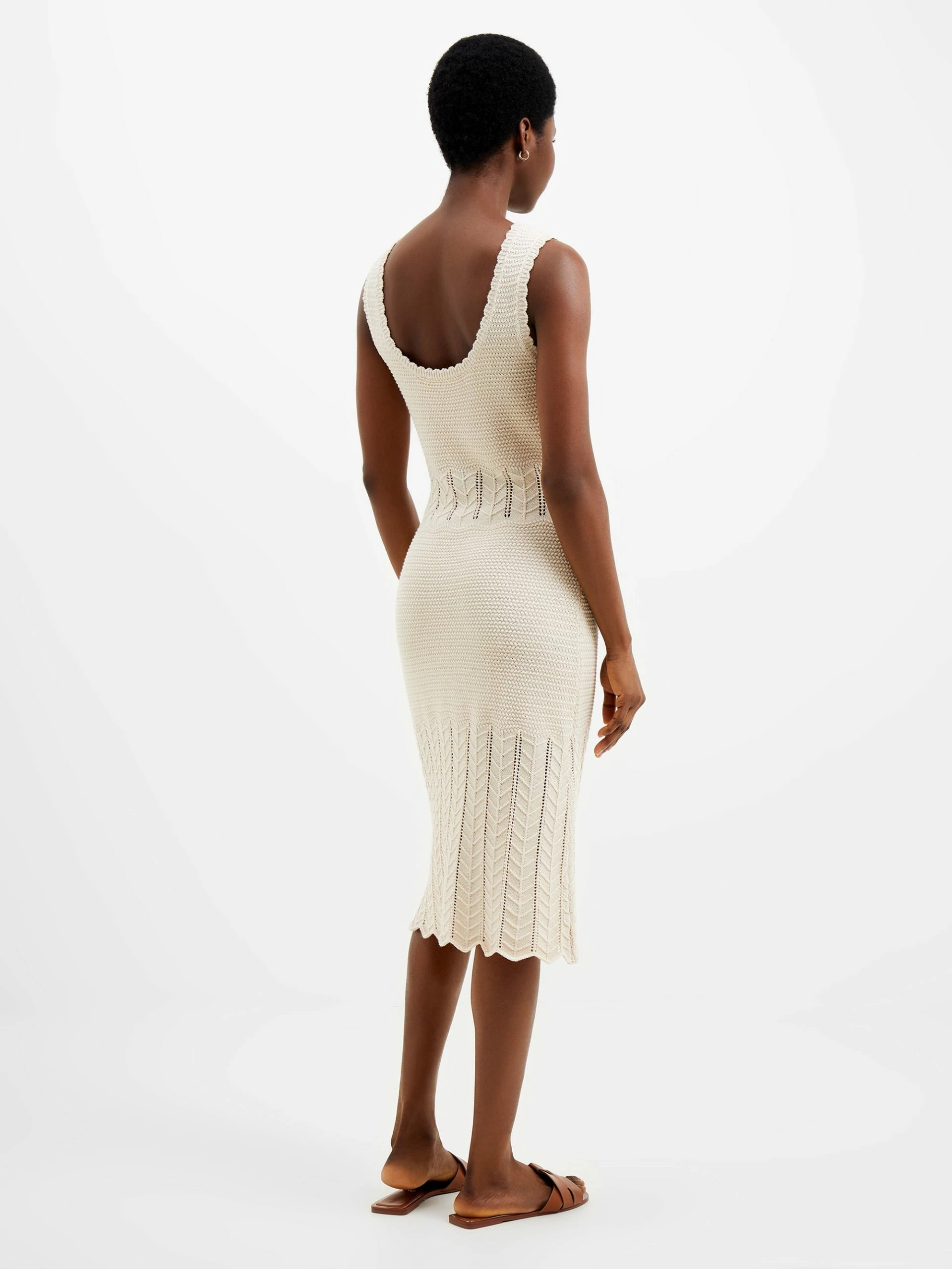 French Connection Nellis Cotton Crochet Scallop Dress 7 French Connection Nellis Cotton Crochet Scallop Dress - Image 5