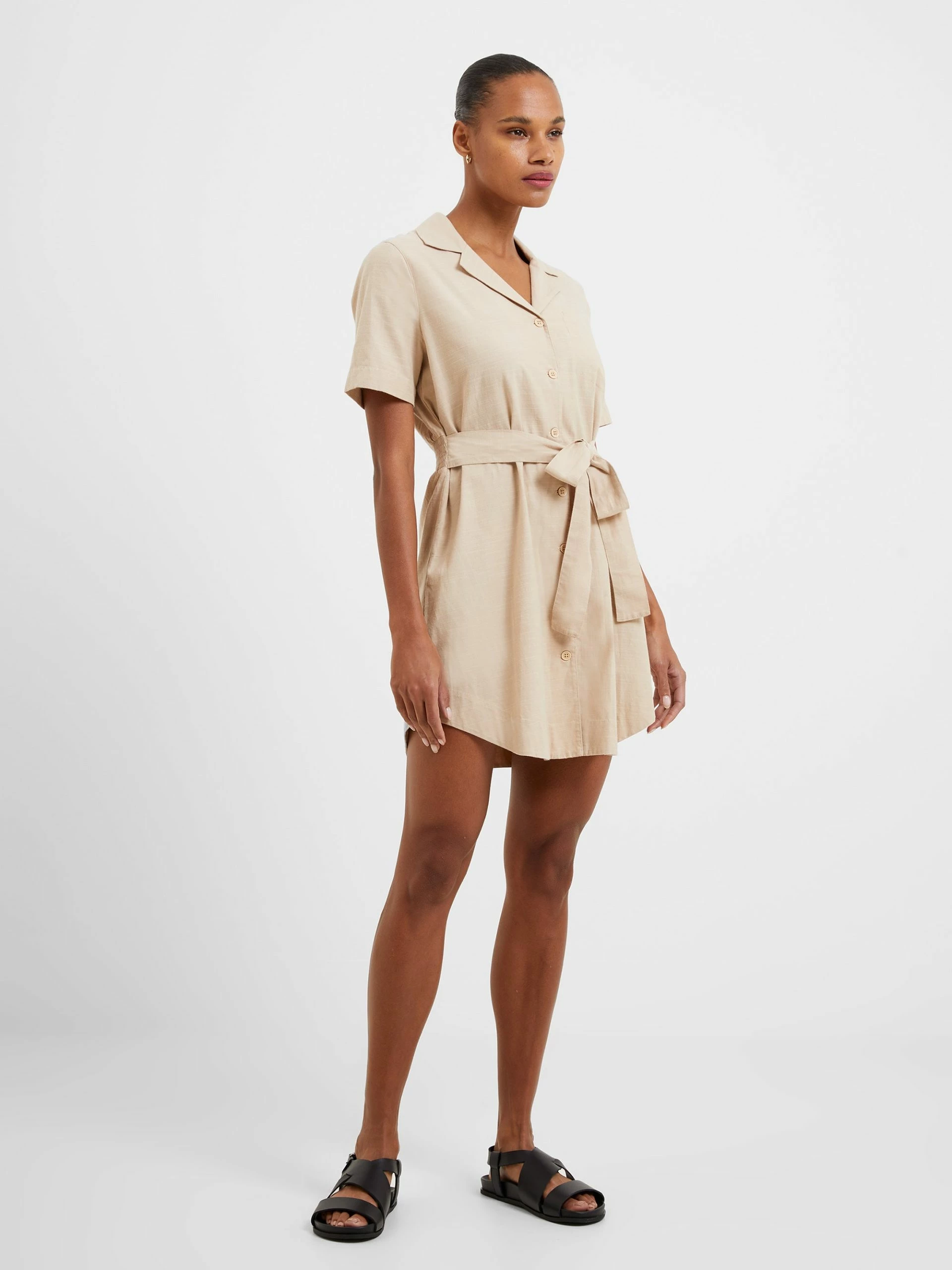 French Connection Alania Lyocell Blend Shirt Dress 5 French Connection Alania Lyocell Blend Shirt Dress - Image 3