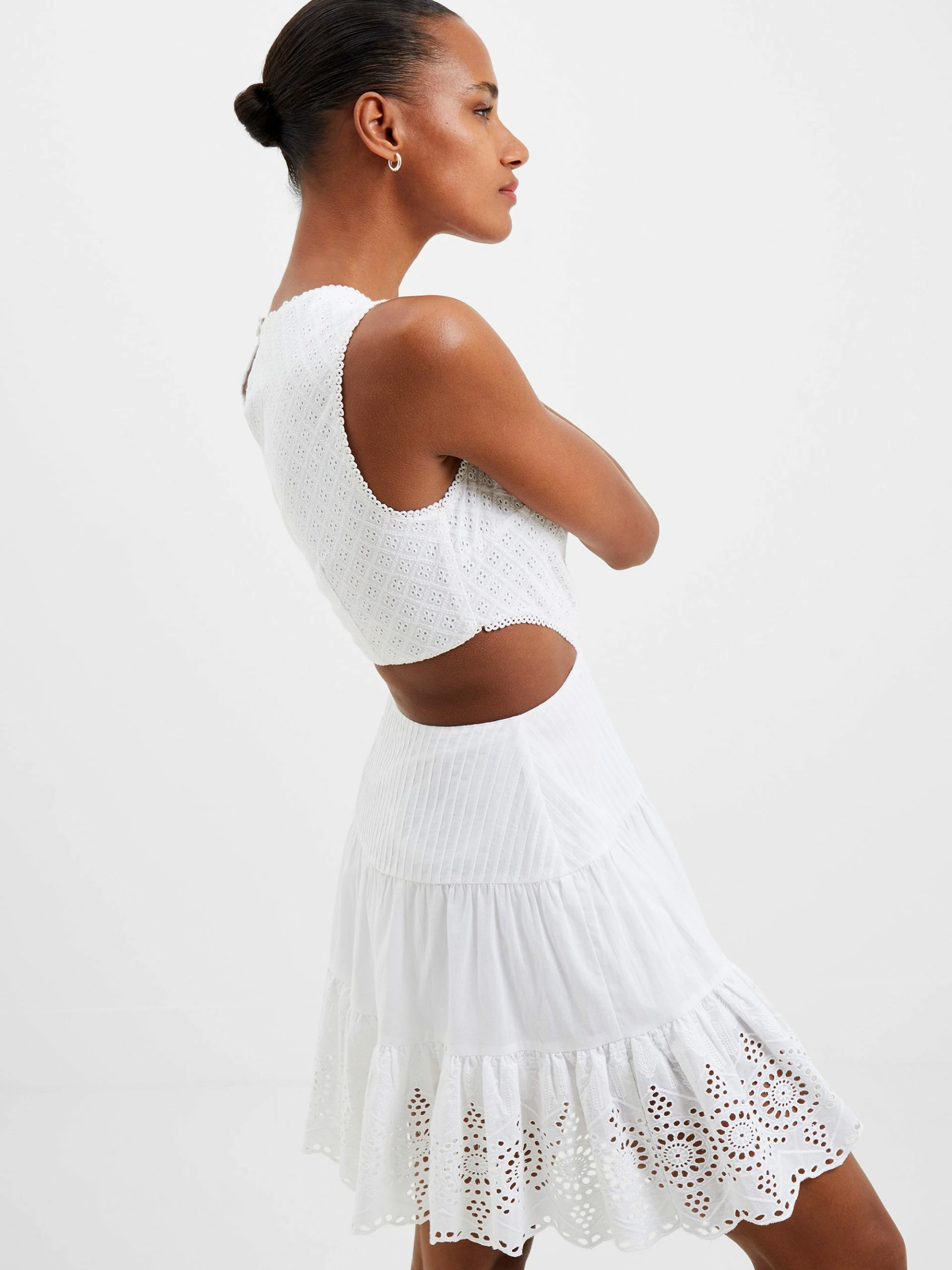 French Connection Esse Cotton Mini Dress 5 French Connection Esse Cotton Mini Dress - Image 3