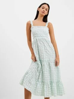 French Connection Birch Seersucker Smocked Midaxi Dress -French Connection Shop 71UNM42 51