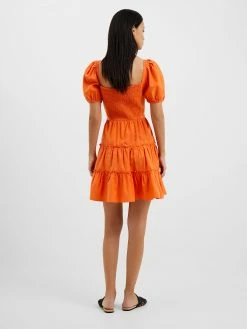 French Connection Alania Puff Sleeve Tiered Mini Dress -French Connection Shop 71UNY80 1797copy